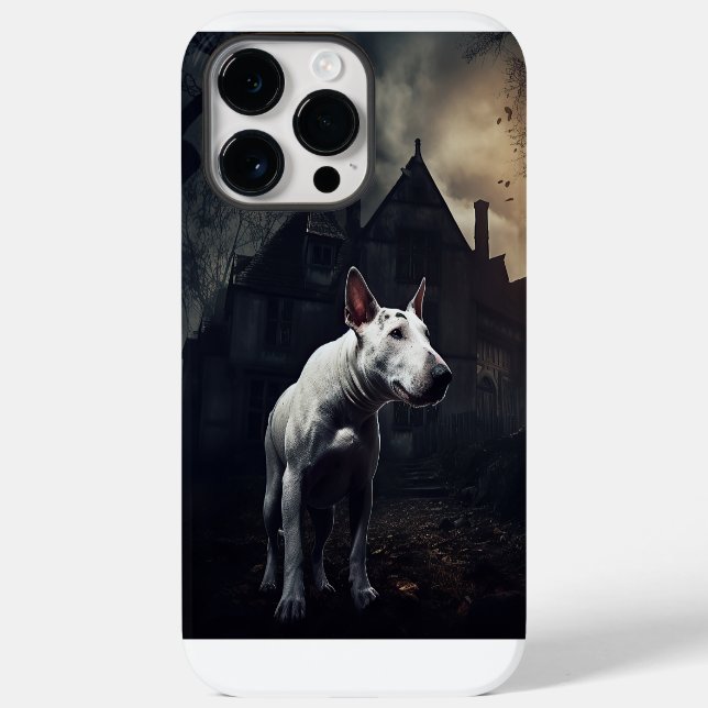 Coques Case-Mate iPhone Bull Terrier Halloween effroi (Verso)