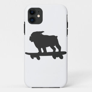 Case-Mate iPhone Case Bulldog on a skateboard - Choose background color