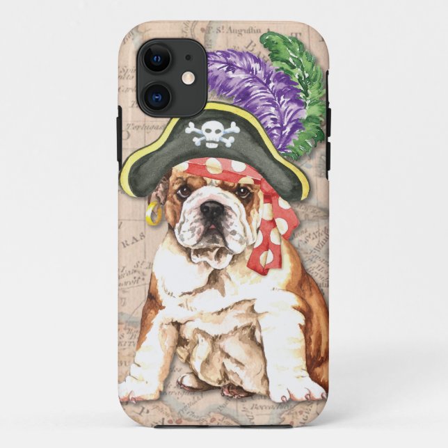 Coques Case-Mate iPhone Bulldog Pirate (Dos)