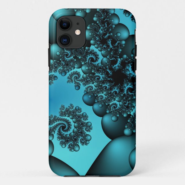 Coques Case-Mate iPhone bulles bleues (Dos)