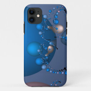 Coque iPhone 11 bulles bleues