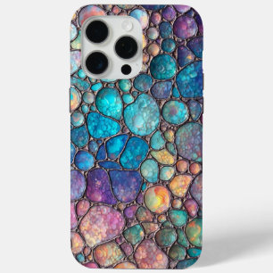Coque iPhone 15 Pro Max Bulles d'Abalone colorées