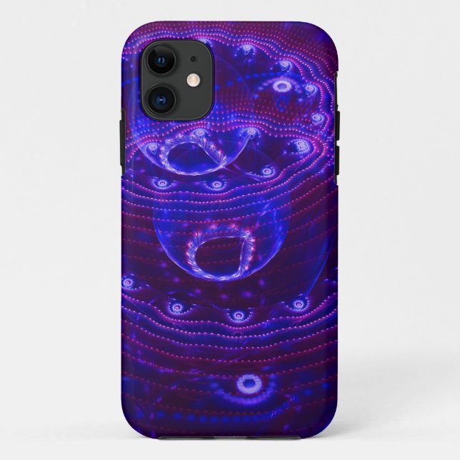 Coques Case-Mate iPhone Bulles en bleu électrique (Dos)