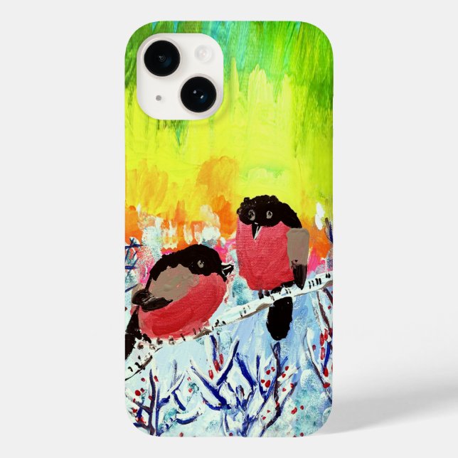 Coques Case-Mate iPhone Bullfinch Birds (Verso)