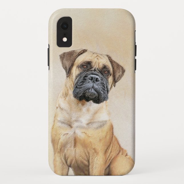 Coques Case-Mate iPhone Bullmastiff Peinture - Joli chien d'origine art (Dos)