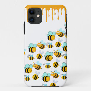 Case-Mate iPhone Case Bumblebebees et Miel Blanc