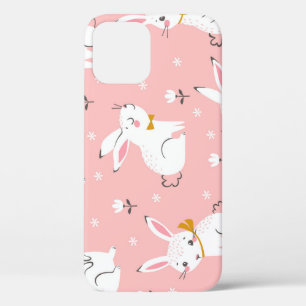Case-Mate iPhone Case Bunnies blancs : Cute Floral sans joint