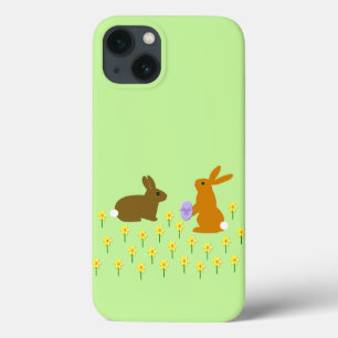 Case-Mate iPhone Case Bunnies de Pâques et jonquilles Coque-Mate iPhone