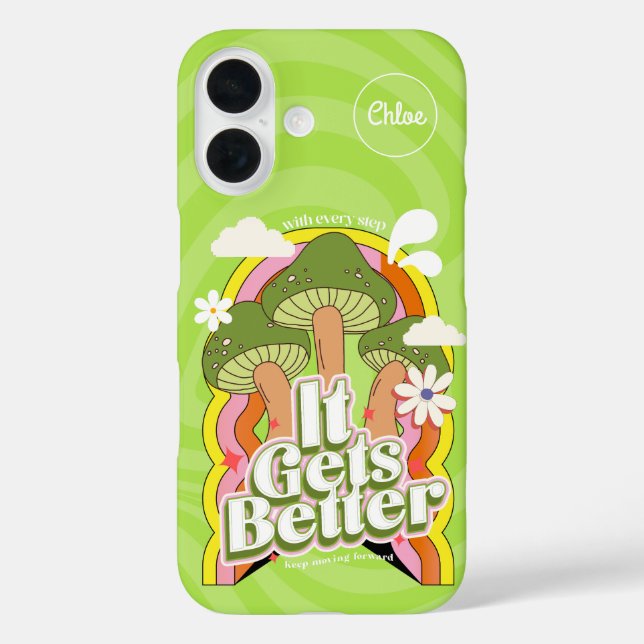Coques Case-Mate iPhone Ça devient mieux | Personnalisation de Good Vibes  (Verso)