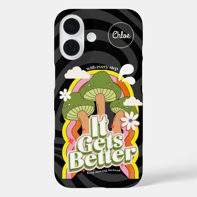 Coques Case-Mate iPhone Ça devient mieux | Personnalisation de Good Vibes  (Verso)