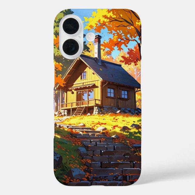 Coques Case-Mate iPhone Cabine d'automne cosy (Verso)