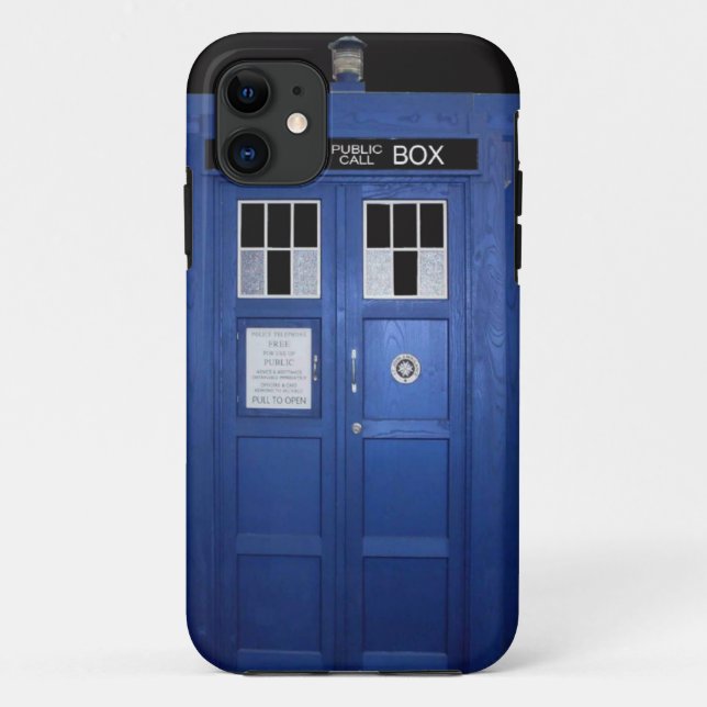 Coques Case-Mate iPhone Cabine téléphonique bleue de police (photo) (Dos)