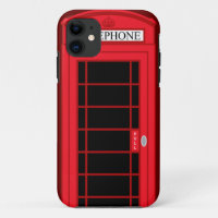 Cabine téléphonique publique rouge classique R-U :