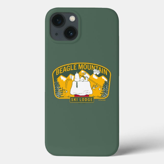 Coques Case-Mate iPhone cacahuètes | Beagle Mountain Ski Lodge (Verso)
