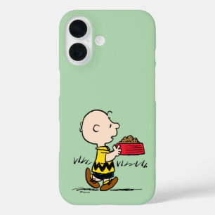 Coques iPhone 16 cacahuètes Charlie Brown avec Snoopy's Dish