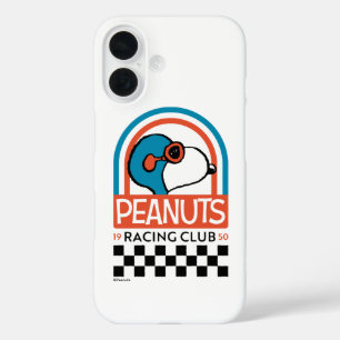 Coques iPhone 16 cacahuètes Snoopy Racing Club