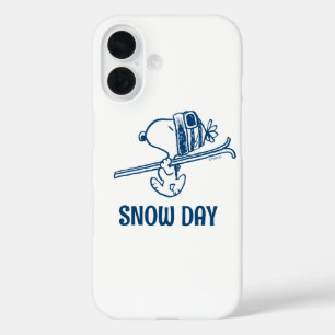 Coques iPhone 16 cacahuètes Snoopy Ski Trip