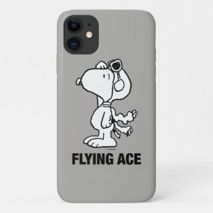 Case-Mate iPhone Case cacahuètes   Snoopy the Flying Ace BW