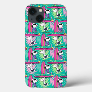 Case-Mate iPhone Case cacahuètes Snoopy Turquoise Surf Motif