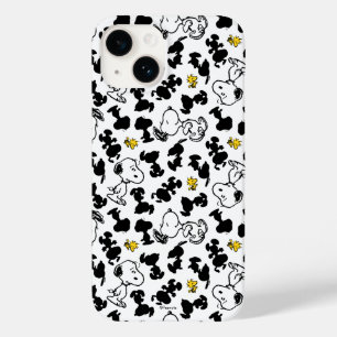 Coque Pour iPhone 14 cacahuètes   Snoopy & Woodstock Shadow Motif