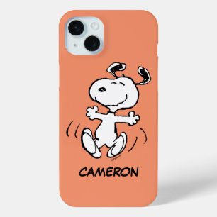 Coque iPhone 15 Mini cacahuètes   Une Danse Heureuse Snoopy