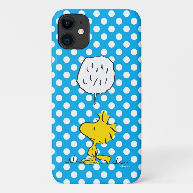 Coques Case-Mate iPhone cacahuètes | Woodstock Speaks & Pois (Dos)