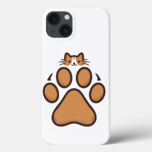 Case-Mate iPhone Case Cachet de chat mignon en Empreinte de patte - Illu