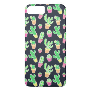 Etui iPhone Case-Mate Cactus au néon d'aquarelle dans le motif de pots