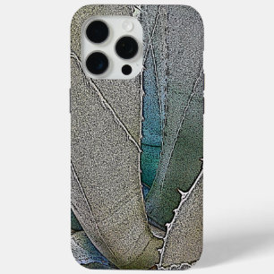 Coque iPhone 15 Pro Max Cactus du désert Art numérique décoratif Succulent