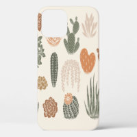Cactus et succulent motif sans soudure