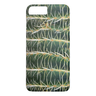 Coque iPhone 7 Plus Cactus vert botanique de sphère horizontal