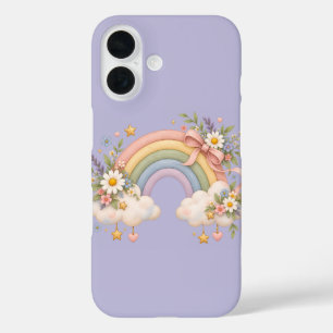 Coques iPhone 16 Cadeau Arc-en-ciel à l'aquarelle – Nuage Charmant