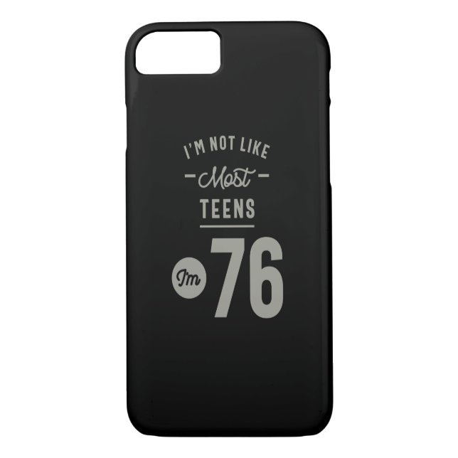 Coques Case-Mate iPhone Cadeau d'anniversaire de 76 ans (Dos)