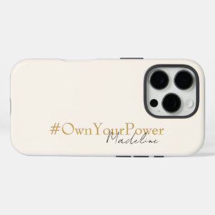 Coques iPhone 16 Pro Cadeau d'autonomisation des filles - Nom personnal