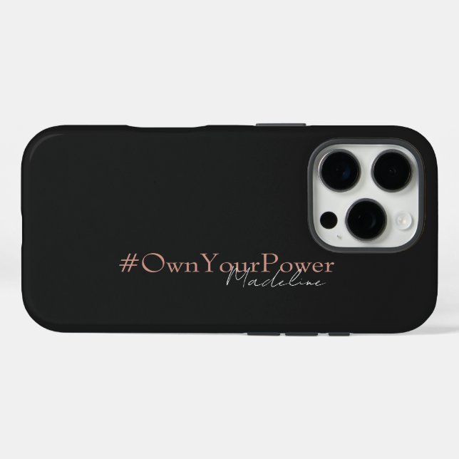 Coques Case-Mate iPhone Cadeau d'autonomisation des filles - Nom personnal (Verso (horizontal))