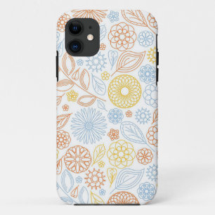 Case-Mate iPhone Case Cadeau de Noël Fleurs Abstraites sur blanc