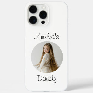 Coques iPhone 16 Pro Max Cadeau papa personnalisé - Visage enfant personnal