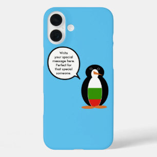 Coques iPhone 16 Plus Cadeau personnalisé Drapeau Bulgare Faune Manchot