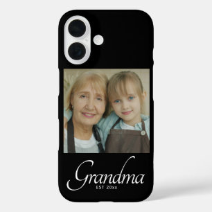 Coques iPhone 16 Cadeau photo de grand-mère établie