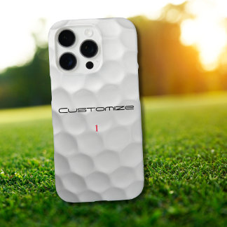 Coques iPhone 16 Pro Cadeaux de balles de golf personnalisées Série Sig