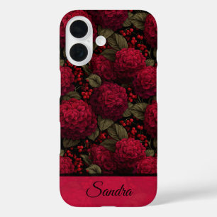 Coques iPhone 16 Cadeaux de mariage audacieux Hydrangeas sur mesure