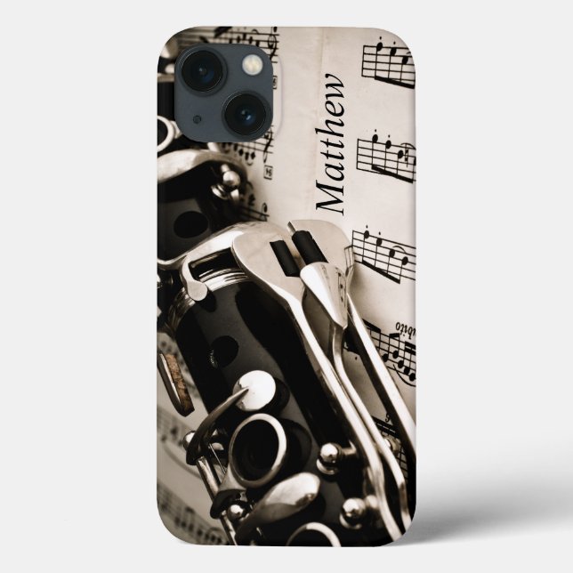 Coques Case-Mate iPhone Cadeaux personnalisés pour les obèses Clarintistes (Verso)