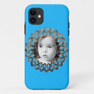 Coques Pour iPhone Cadre doré pour votre photo