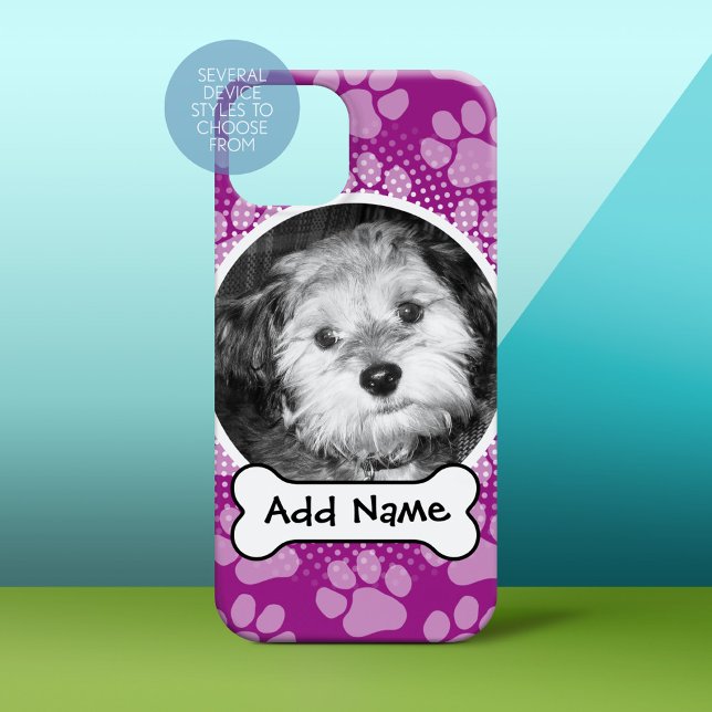 Coques Case-Mate iPhone Cadre photo avec animal de compagnie pourpre avec  (Personalized Phone Case)