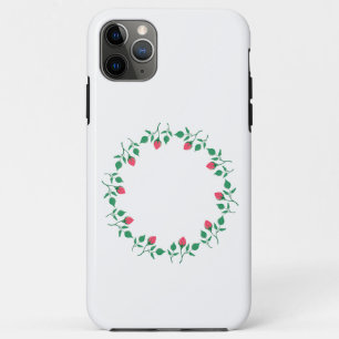 Case-Mate iPhone Case Cadre rond fleuri avec fleurs roses