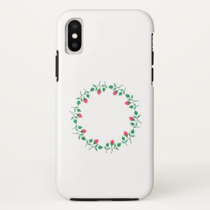 Case-Mate iPhone Case Cadre rond fleuri avec fleurs roses