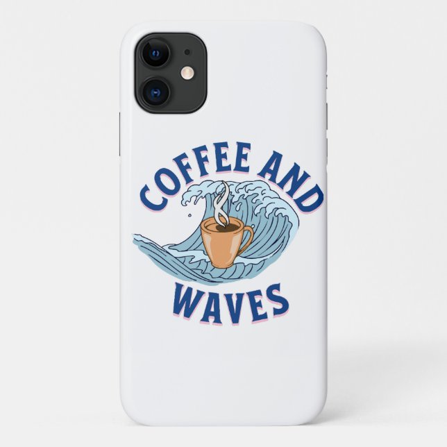 Coques Case-Mate iPhone Café et Vagues (Dos)