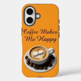 Coques iPhone 16 Café Me Rend Heureux Mignon