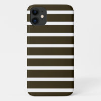 Café Mocha Neutral Stripes