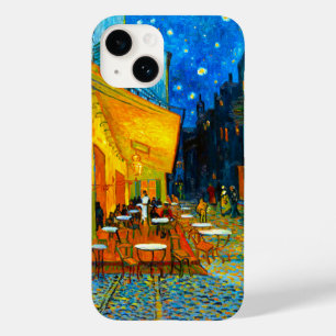 Coque Pour iPhone 14 Café Van Gogh Terrasse en soirée
